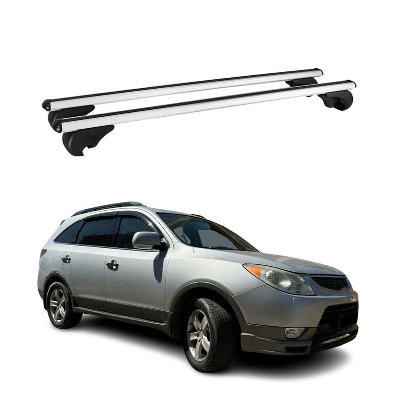 2007-2012 Hyundai Veracruz Roof Rack Cross Bars Silver