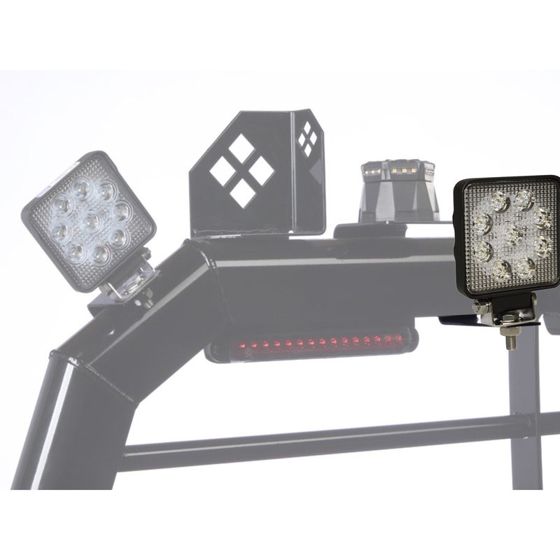 Merritt Under Mount Work Light & Bracket - Gloss Aluminum 7256-2