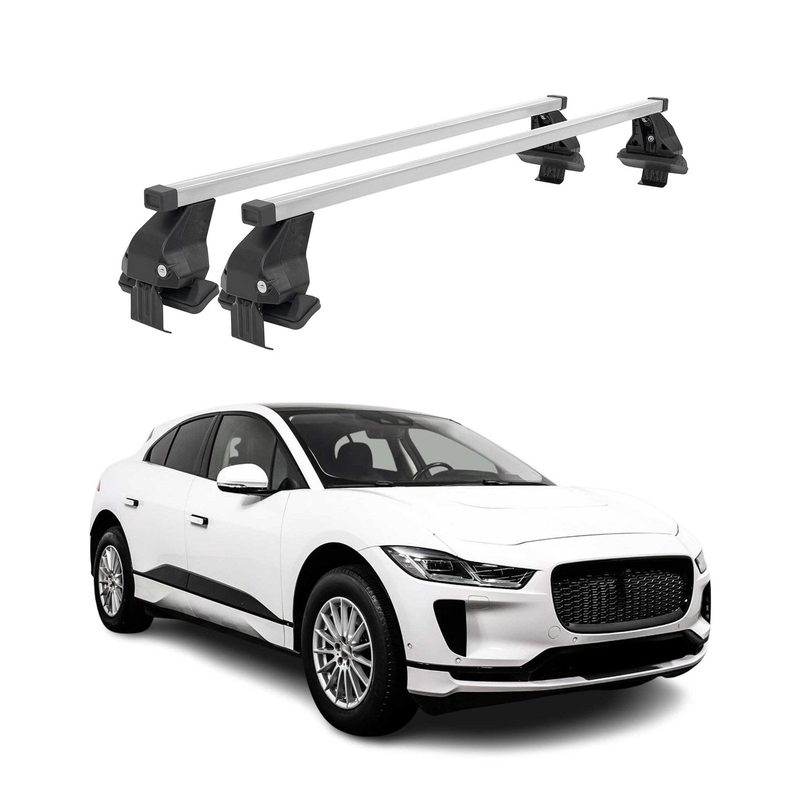 2019-2024 Jaguar I-Pace Roof Rack Cross Bars Silver