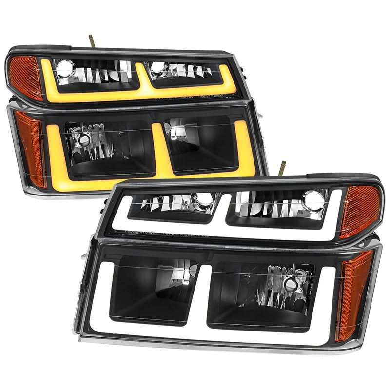 2004-2012 Chevy Colorado / Canyon LED Factory Headlights Amber Corber Lamp