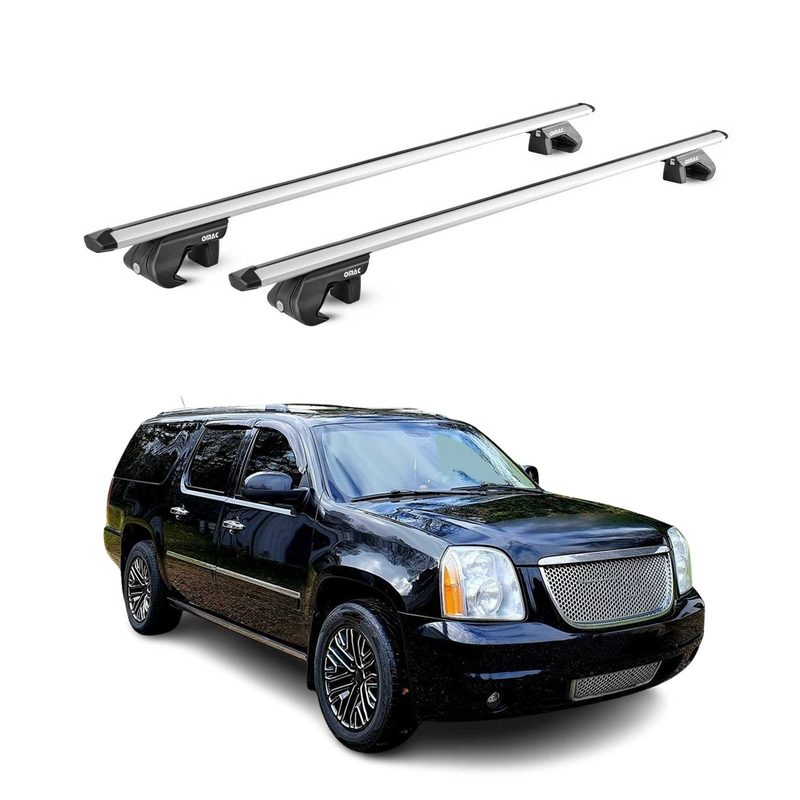 2000-2014 GMC Yukon XL Roof Rack Cross Bars Silver Luggage Carrier 2 Pcs