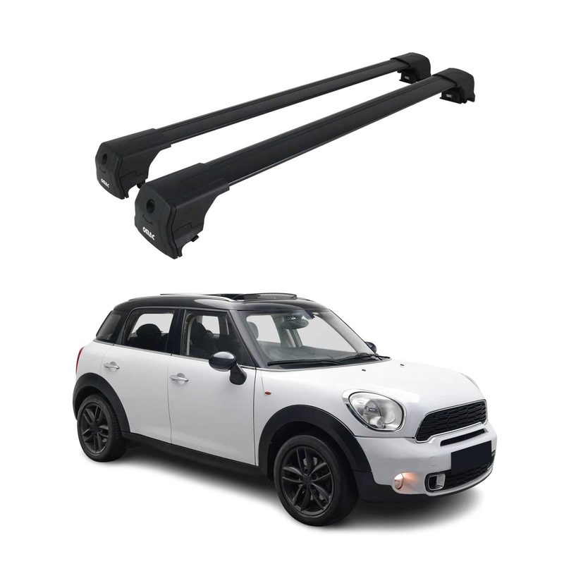 2011-2016 Mini Cooper Countryman R60 Roof Rack Cross Bars Black