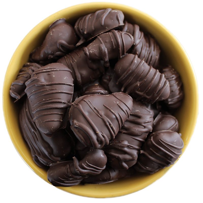 Fresa Enchilada Con Sal Rosa Del Himalaya Cubierta Con Chocolate Sin Azúcar
