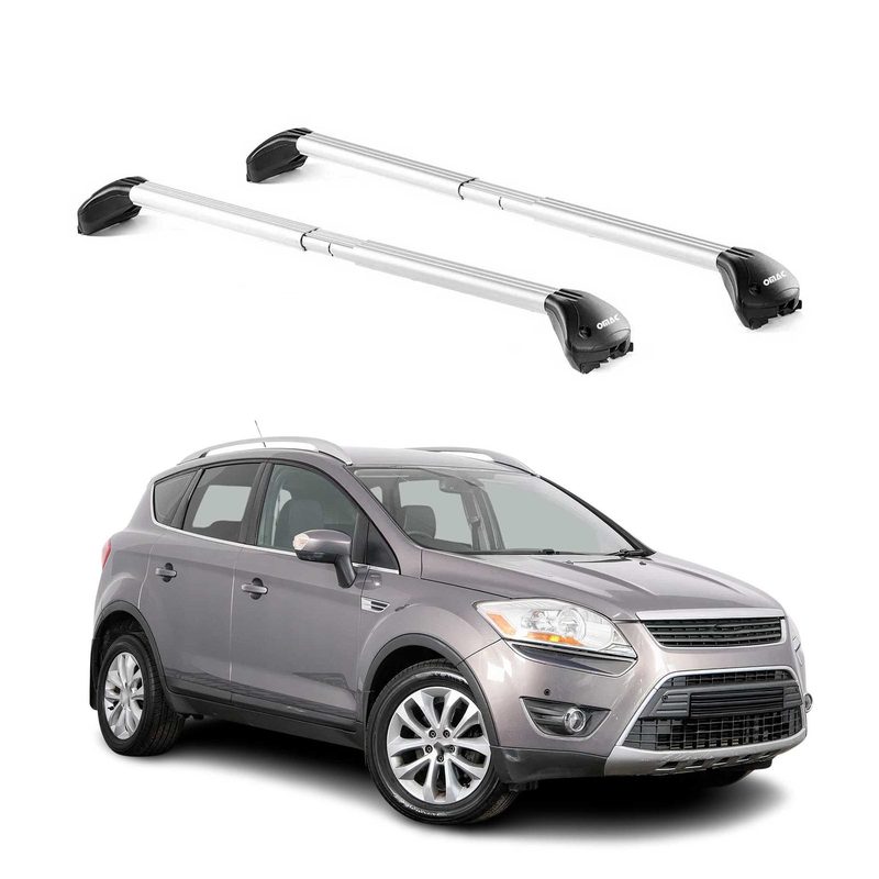 2008-2012 Ford Escape Roof Rack Cross Bars Silver