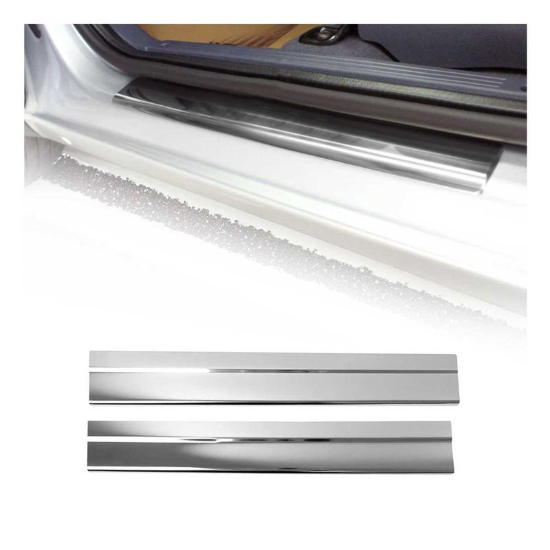 2014-2019 Ford Transit Connect Door Sill Scuff Plate Scratch Stainless Steel 2 Pcs