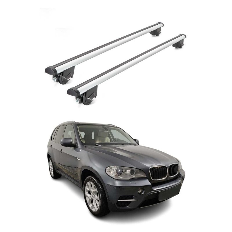 2007-2013 BMW X5 E70 Roof Rack Cross Bars Silver