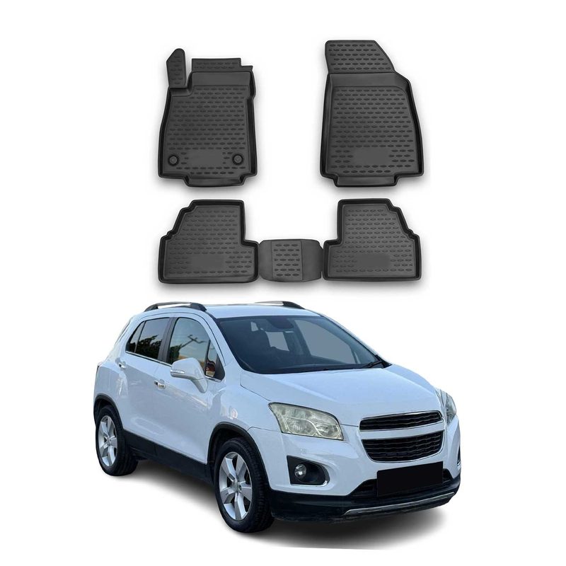 2017-2022 Chevrolet Trax Floor Mats Liners Full Set All Weather Black