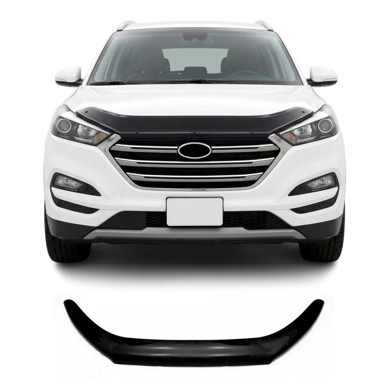 2016-2018 Hyundai Tucson Front Bug Shield Hood Deflector 1 Pc Smoke