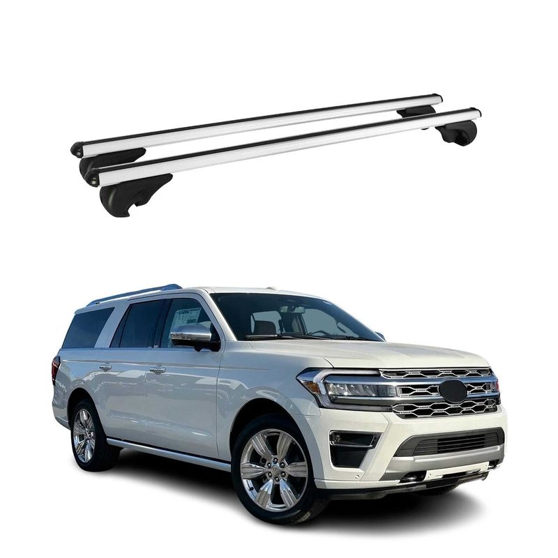 2018-2024 Ford Expedition Roof Rack Cross Bars Silver