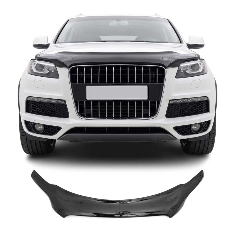 2007-2015 Audi Q7 4L Front Bug Shield Hood Deflector 1 Pc Smoke