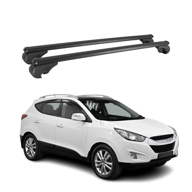 2010-2015 Hyundai Tucson Roof Rack Cross Bars Black