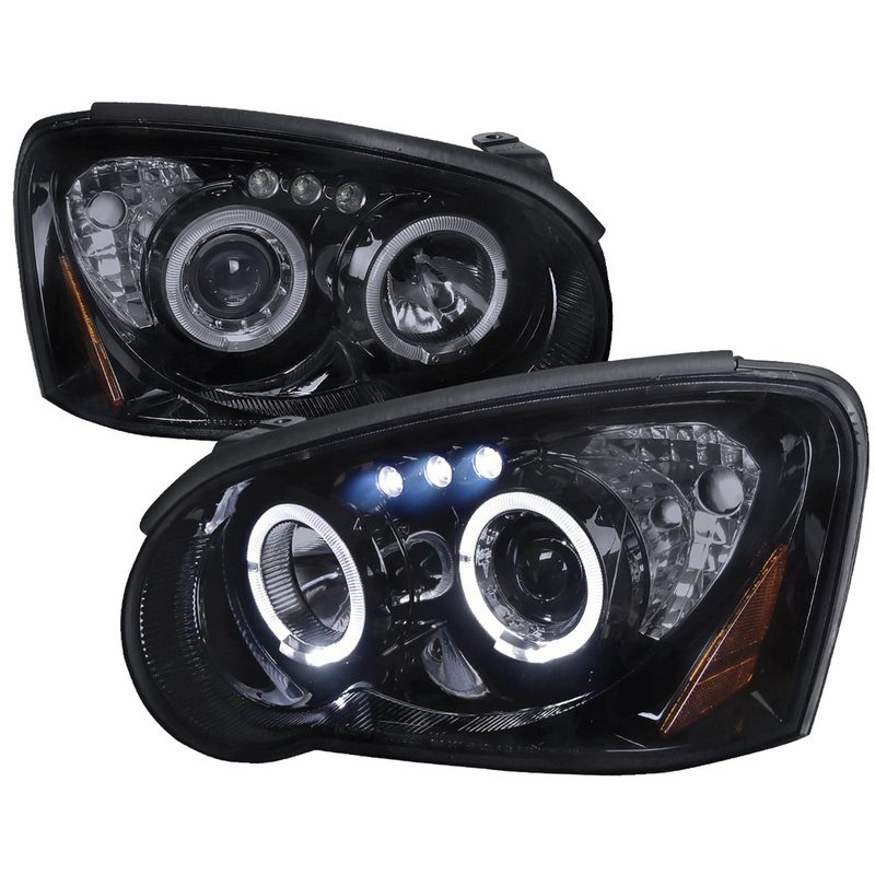 2004-2005 Subaru Impreza WRX/STI Outback Dual Halo Projector Headlights Smoke