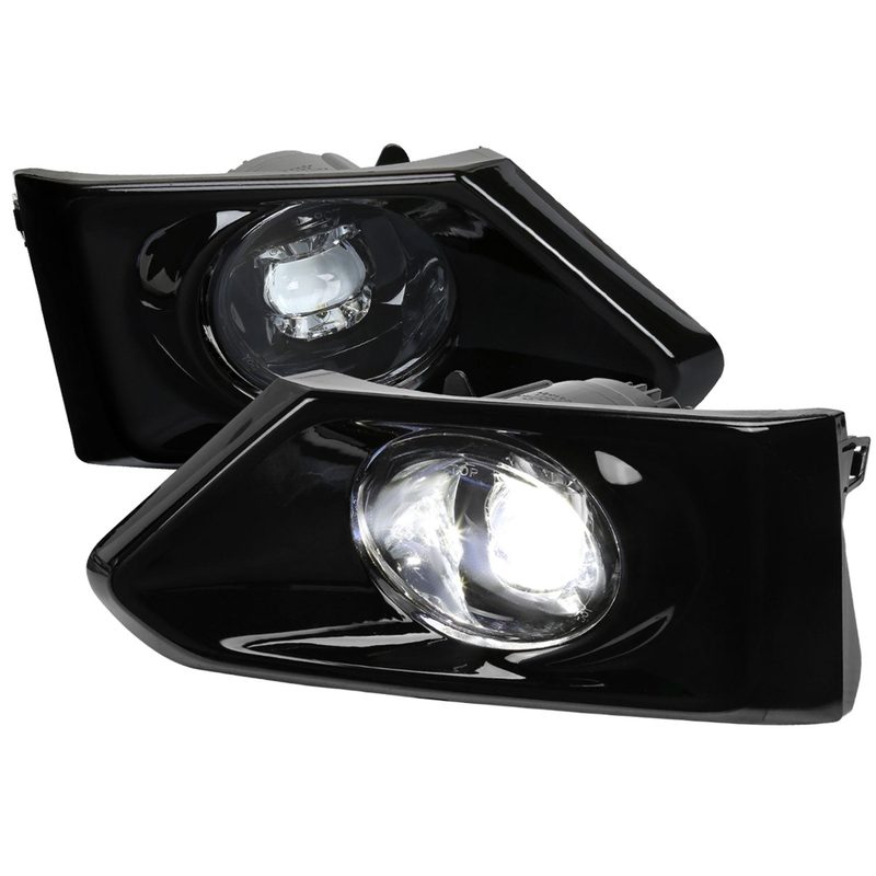 2019-2021 Nissan Altima 12v/6w LED Fog Lights Kit Chrome Housing/Clear Lens