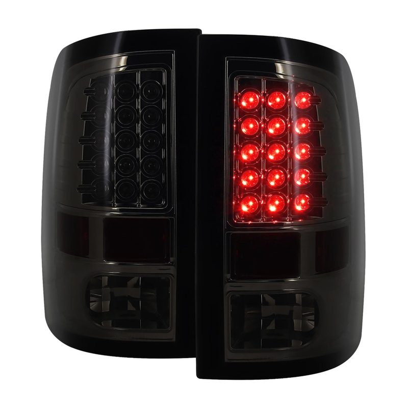 2009-2018 Dodge RAM 1500 2500 3500 LED Tail Lights Chrome/Smoke