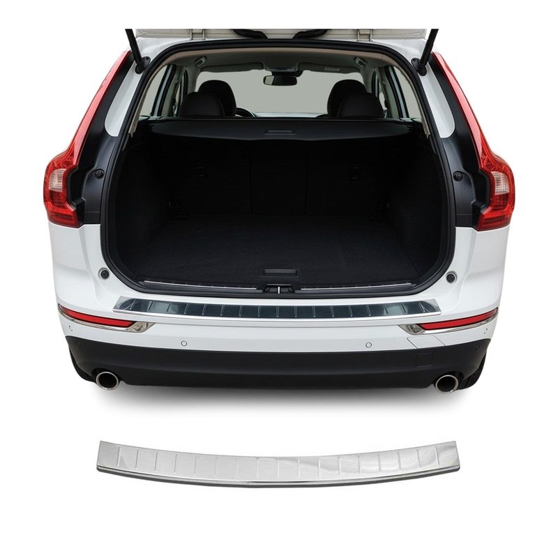 2018-2026 Volvo XC60 Rear Bumper Sill Cover Protector Guard Stainless Steel