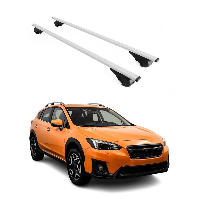 2013-2015 Subaru XV Crosstrek Roof Rack Cross Bars Silver