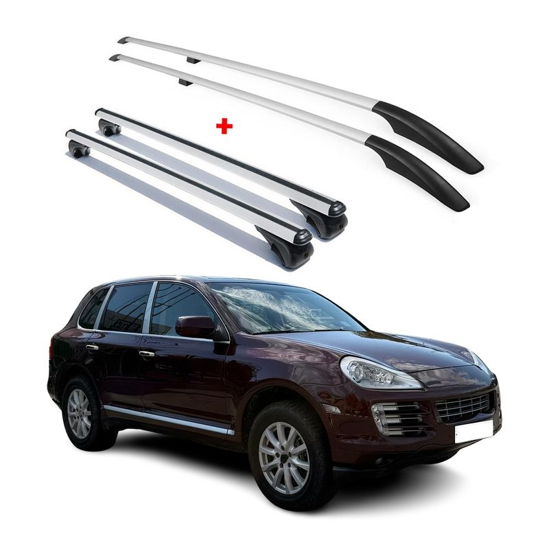 2003-2010 Porsche Cayenne Roof Racks & Roof Rack Rails Silver