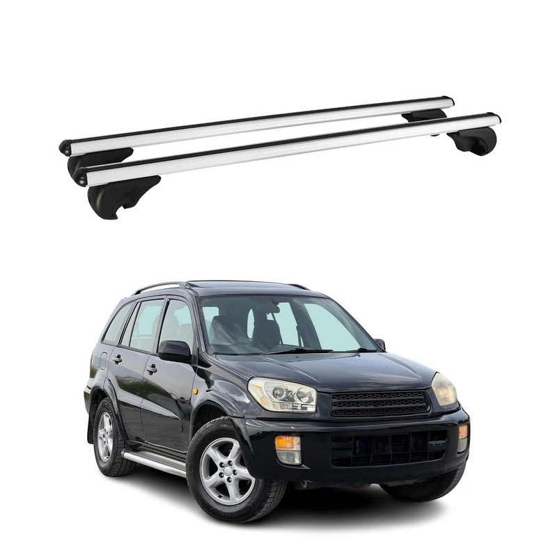 2001-2005 Toyota RAV4 Roof Rack Cross Bars Silver
