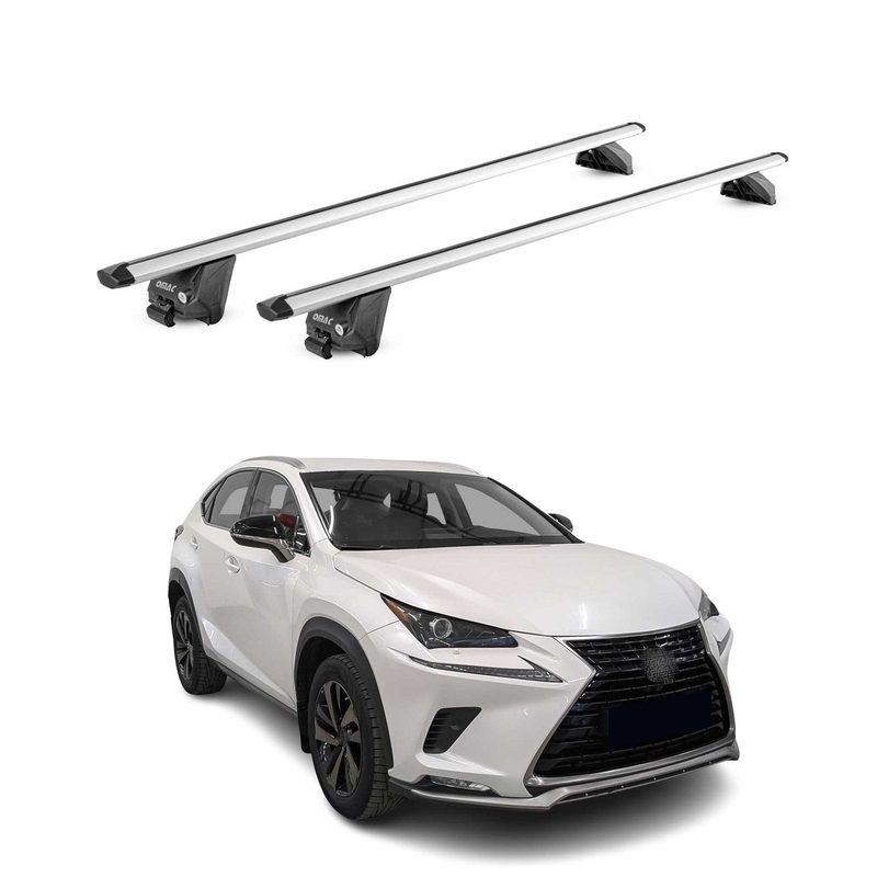 2015-2021 Lexus NX Roof Rack Cross Bars Silver