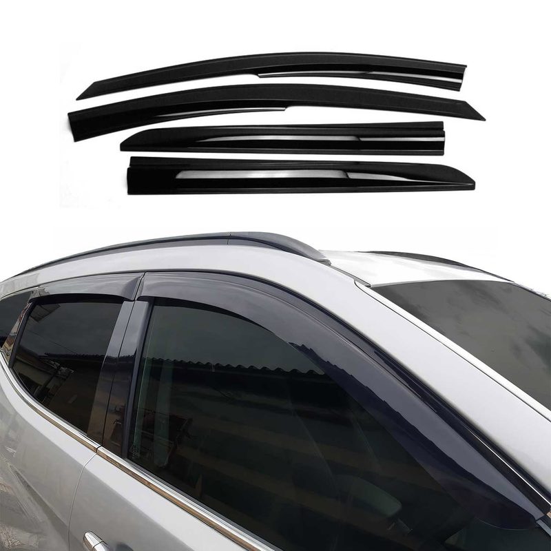 2018-2023 Hyundai Kona Window Visor Vent Rain Deflector 4Pcs Smoke