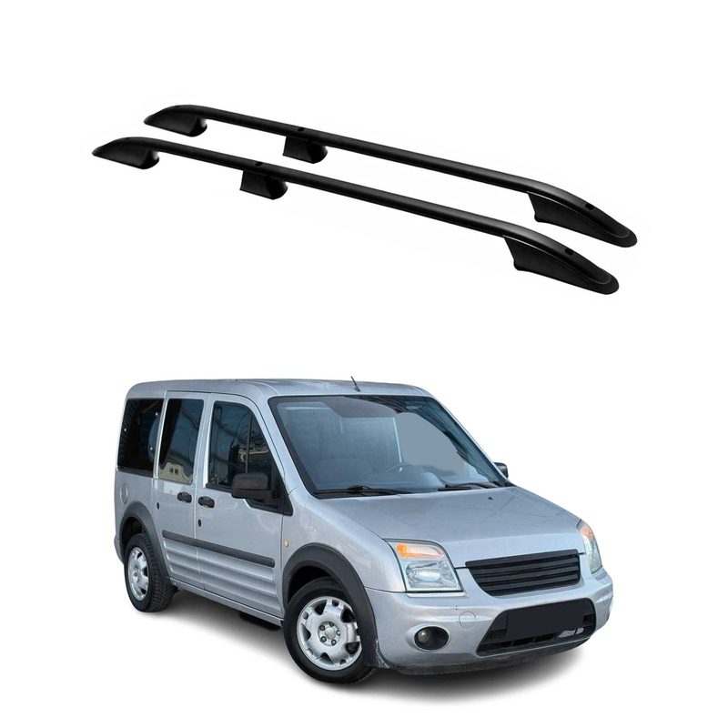 2010-2013 Ford Transit Connect L1 SWB Roof Rack Rails Side Rails Black