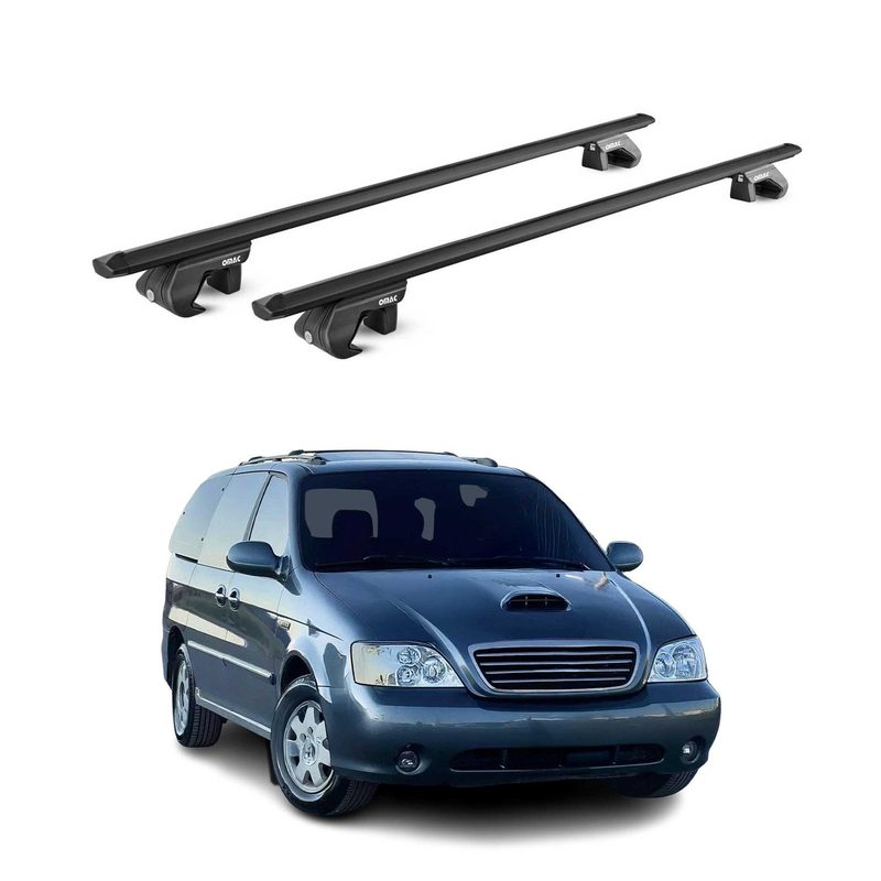 1999-2006 Kia Sedona Roof Rack Cross Bars Black