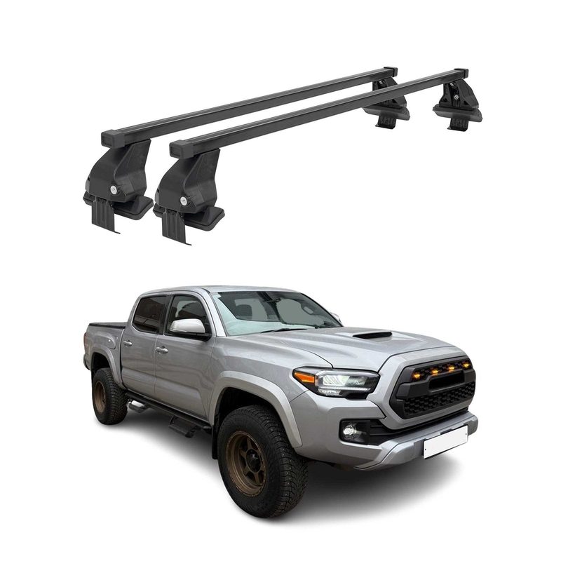 2016-2023 Toyota Tacoma Roof Rack Cross Bars Black
