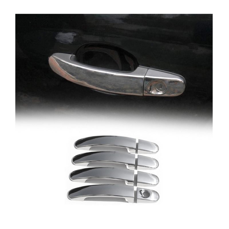 2014-2023 Ford Transit Connect Car Door Handle Cover Protector Steel Chrome 8 Pcs