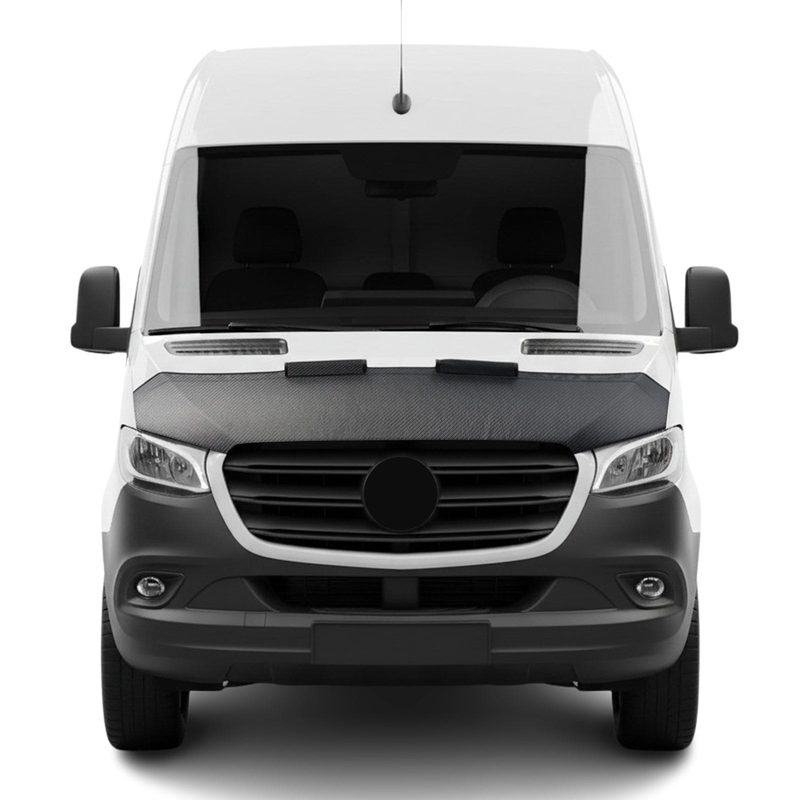 2019-2026 Mercedes Sprinter W907 910 Car Bonnet Mask Hood Bra Carbon Black