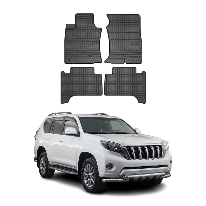 2010-2013 Lexus GX 460 Floor Mats Liners Full Set All Weather Rubber Black