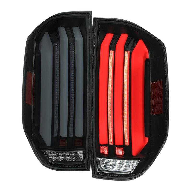 2014-2021 Toyota Tundra Facelift LED Tail Lights Turn Signal Matt Black/Smoke