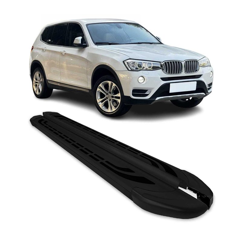 2011-2017 BMW X3 F25 Running Boards Side Steps Black