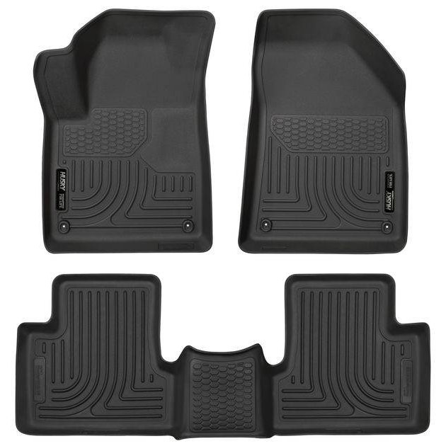 Tapetes Husky Weatherbeater 1ra y 2da fila color Negro para Cherokee 15-20