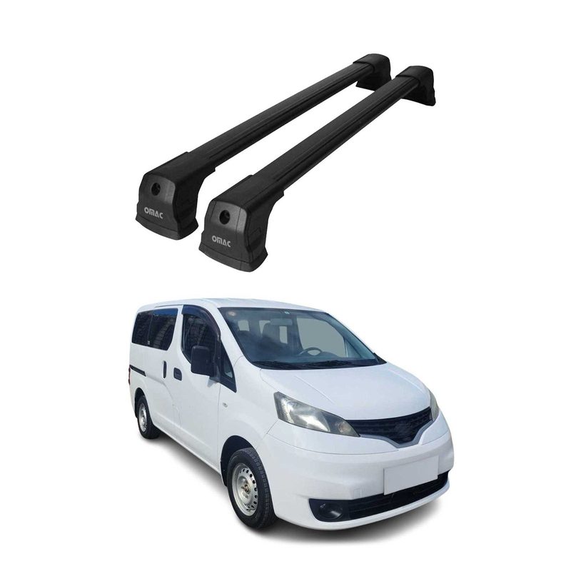 2013-2021 Nissan Nv200 Roof Rack Cross Bars Black