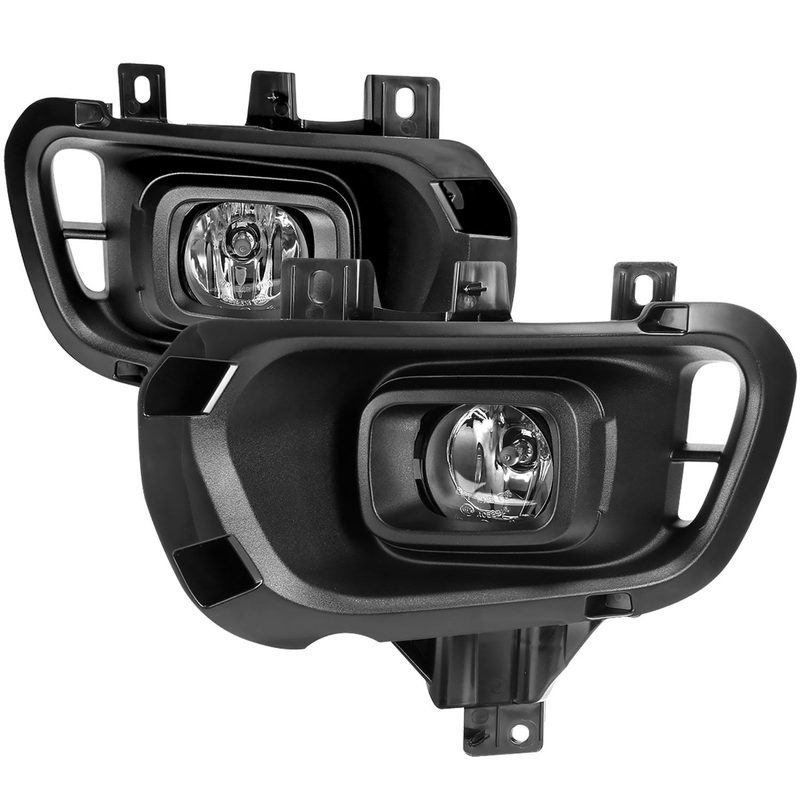 2019-2020 Ford Ranger H11 Fog Lights Kit Switch & Wiring Harness Chrome/Clear