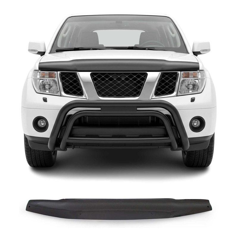2005-2021 Nissan Frontier Front Bug Shield Hood Deflector 1 Pc Smoke