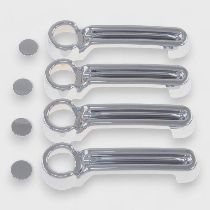 2007-2018 Jeep Wrangler Door Handle Cover Chrome 8Pcs ABS Plastic