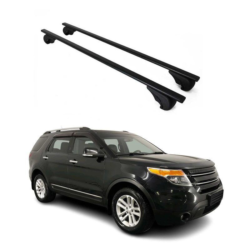 2011-2015 Ford Explorer Roof Rack Cross Bars Black