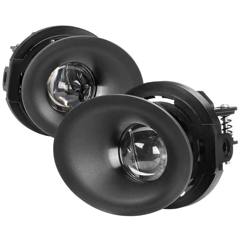 2015-2018 Dodge Challenger H11 12V/55W Projector Fog Lights Kit Chrome/Clear