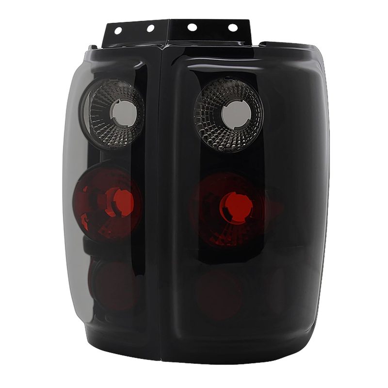 1997-2002 Ford Expedition Tail Lights Glossy Black Housing/Smoke Lens