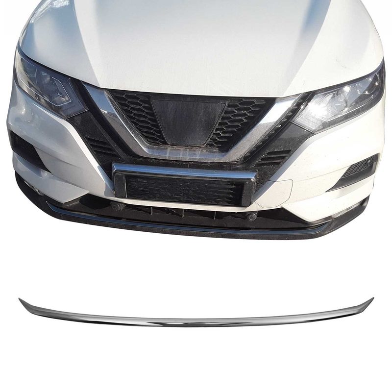 2020-2022 Nissan Rogue Sport Front Bumper Trim Molding Stainless Steel Dark 1 Pc