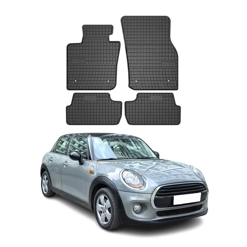2014-2023 Mini Cooper S Floor Mats Liners Full Set All Weather Rubber Black