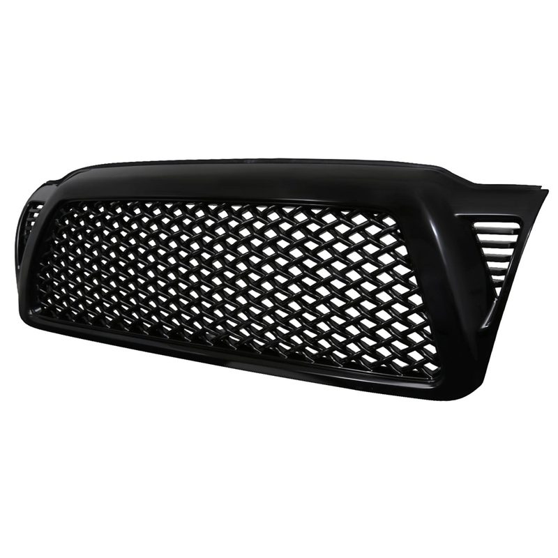 2005-2011 Toyota Tacoma Glossy Black ABS Honeycomb Mesh Grille