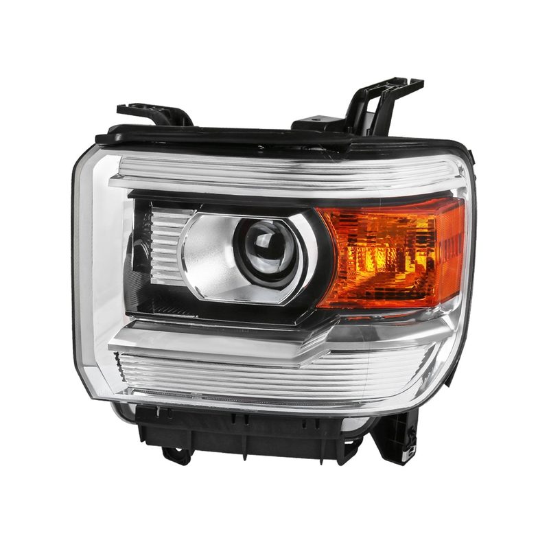 2014-2019 GMC Sierra 1500/2500HD/3500HD Clear Projector Headlights Driver Side