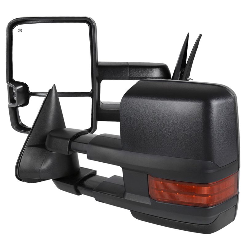 2002-2007 Chevy Silverado/Tahoe/Sierra/Yukon Heated Towing Mirrors Amber Lens