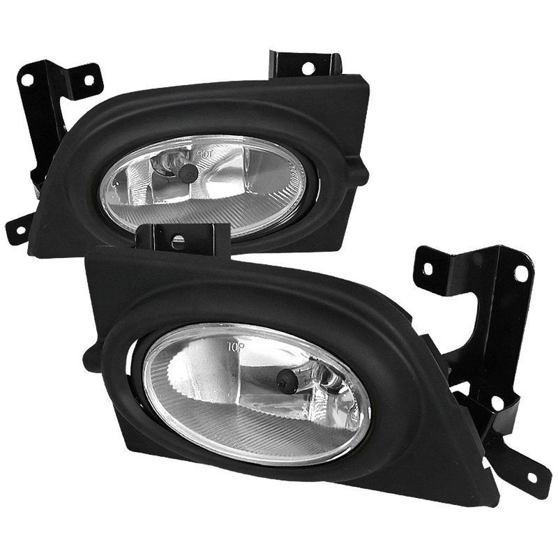 2006-2008 Honda Civic Sedan H11 Fog Lights Chrome Housing/Clear Lens