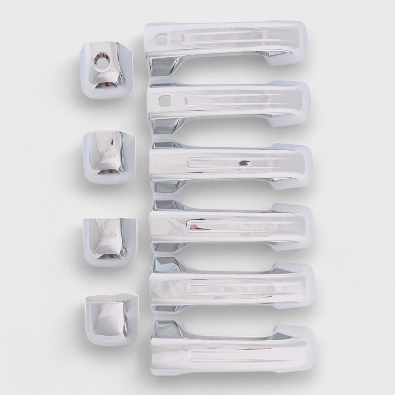 2019-2023 RAM RAM 2500/3500 Door Handle Cover Chrome 10Pcs ABS Plastic