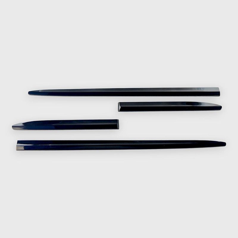 2020-2025 Ford Explorer Side Door Molding Trim Set Gloss Black 4Pcs ABS Plastic