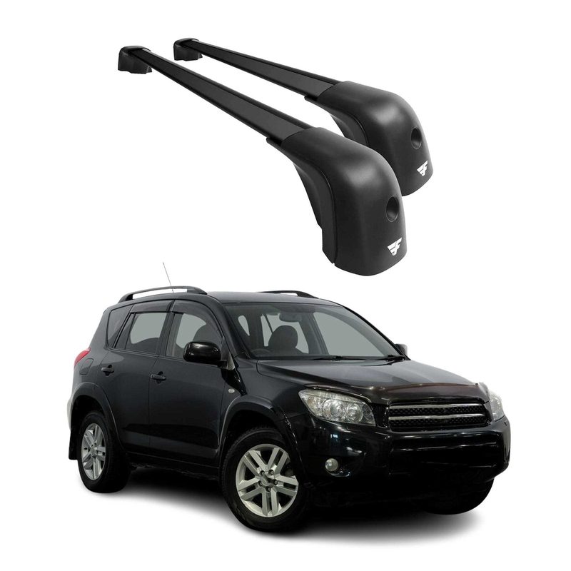 2001-2012 Toyota RAV4 Roof Racks Cross Bars Black