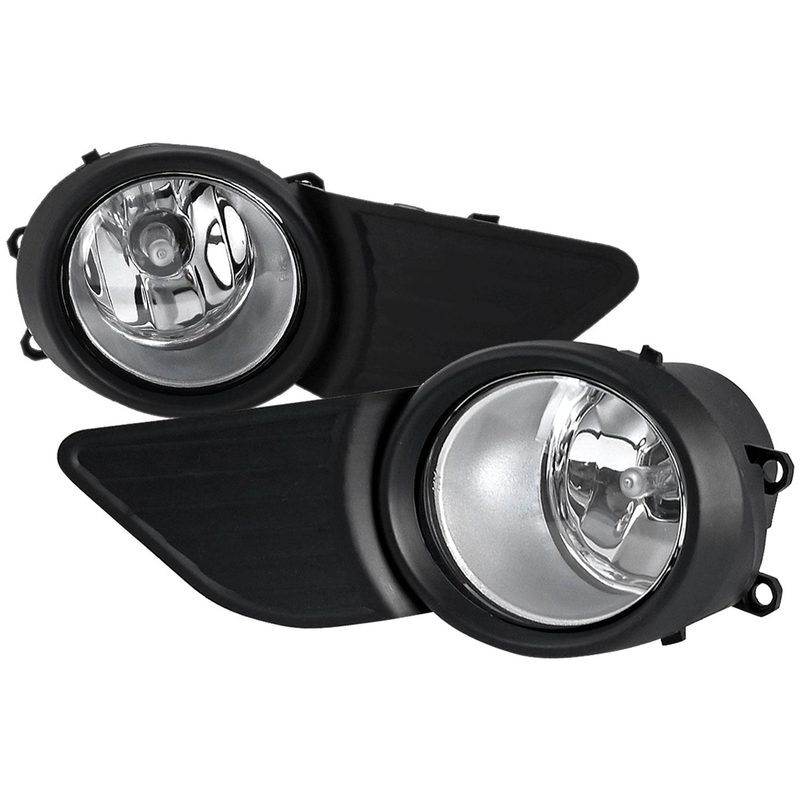 2011-2017 Toyota Sienna H11 Fog Lights Kit Chrome Housing/Clear Lens